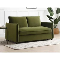 Kyoto Blaire Olive Velvet Sofa Bed
