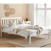 Denver - Double -White - Wood - 4ft6 - Happy Beds