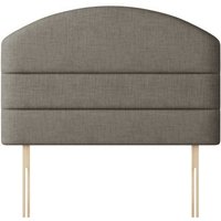 Dudley - Double - Lined Headboard - Dark Grey - Fabric - 4ft6 - Happy Beds