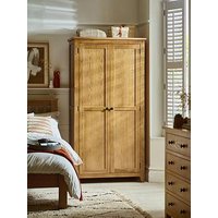 Julian Bowen Marlborough 2 Door Solid Oak/Oak Veneer Wardrobe