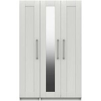 One Call Regal Part Assembled 3 Door Mirrored Wardrobe